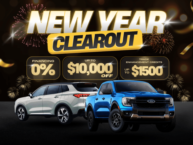 New Year car sale: 0% financing, discounts, credits.